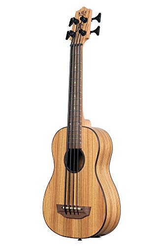 Kala UBASS – Zebrawood – Ukulele basse (+ housse) - Les Beatles, Paul McCartney, John Lennon, RIngo Starr, George Harrison Kala UBASS – Zebrawood - Ukulele basse (+ housse) – Image 4