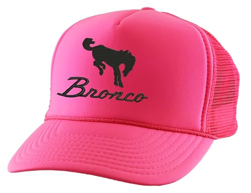 Gorra Trucker Vintage con Bordado Neon Pink