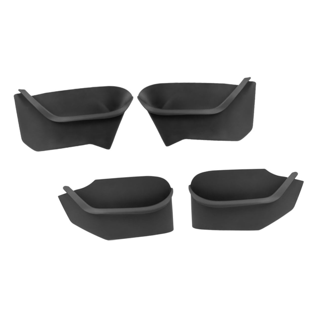 Boîte de rangement de porte de voiture et organisateur de stockage intérieur 4 pièces