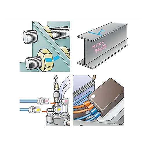 UNI-BALL Dermatograph 7600 Fettstifte, Multihalter, einfaches Anspitzen, Schwarz, 3 Stück