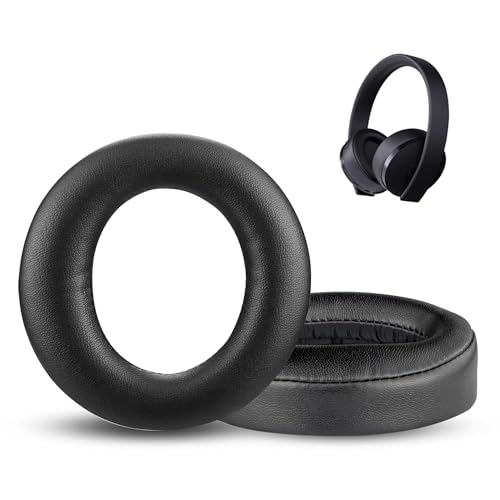 ACCOUTA Almohadillas Auriculares Reemplazo Compatible con Sony New Gold Wireless PS4 Auriculares Almohadillas para Auriculares con Premium Cuero proteico y Espuma viscoelástica