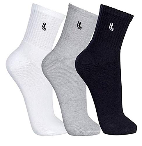 Kit c/ 9 pares Meias Lupo cano Médio (41-44, Preto/Preto/Preto)