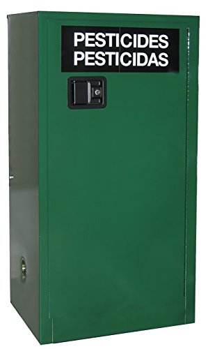 AGV160 Pesticide Storage Cabinet, 2 Door, 60 Gal Cap, 65 x 31 x 31 in, FM Approved, Smart Cert, OSHA Comp, NFPA, 15 YR Warranty - AG Green