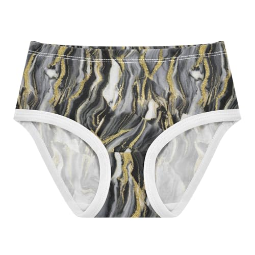 Chic Golden Black Aesthetic Panties for Girl Toddler Girls Underwear Cotton Animal Briefs Undies Kids 2t