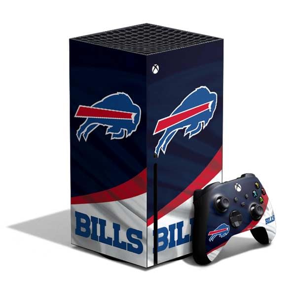 Skinit Decal Gaming Skin Compatible with Xbox Series X Bundle - Officially Licensed NFL Buffalo Bills Design