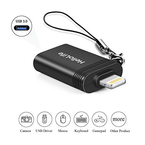 USB Camera Adapter,USB OTG for iPhone/iPad,Compatible with iOS 13 and Later,USB Female Support
