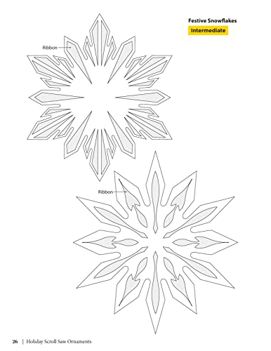Holiday Scroll Saw Ornaments: 200+ Clean, Classic Woodworking Patterns (Fox Chapel Publishing) Designs for Christmas, Hanukkah, New Year's, Halloween, Easter, Valentine's, and More - Thumbnail 4