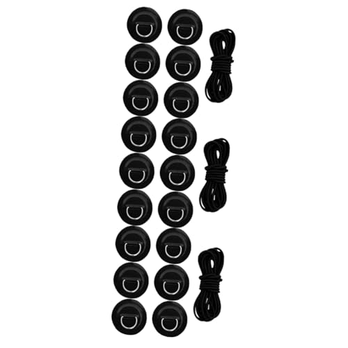 GANAZONO 3 Partidas fivela de corda de prancha de surf patch d-ring para inflável d anel patch peque