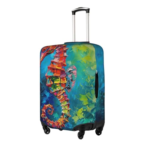 seahorse art Elastic Travel Luggage Cover Travel Suitcase Protective Cover2