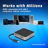 OWC Travel Dock USB C Docking Station, 4k Resolution Universal Laptop Docking Station with Charging 100W, Thunderbolt 3, HDMI 2.0, and SD Card, 5 Ports of Connectivity, Space Grey