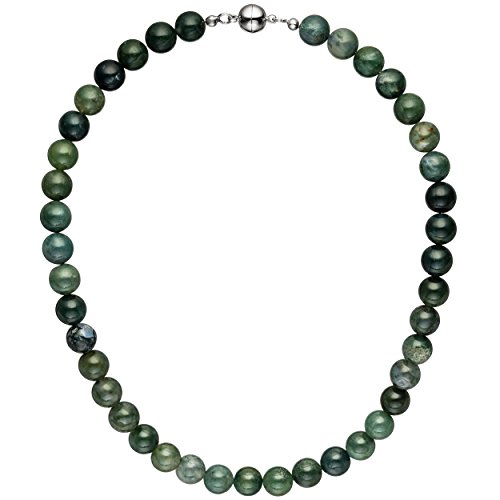 Preisvergleich Produktbild Jobo Damen-Halskette mit Moosachat 45 cm