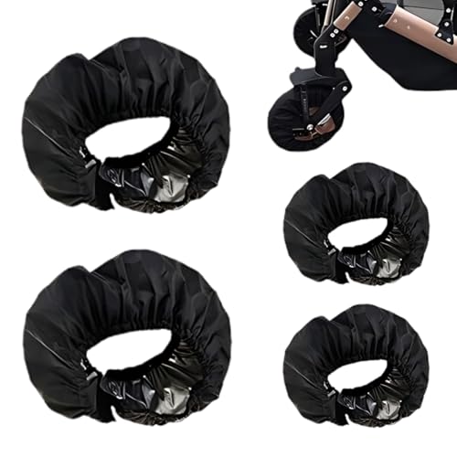 XOXVURI 4-Teilige Kinderwagen Reifen Überzieher,Durchmesser 12-18CM...