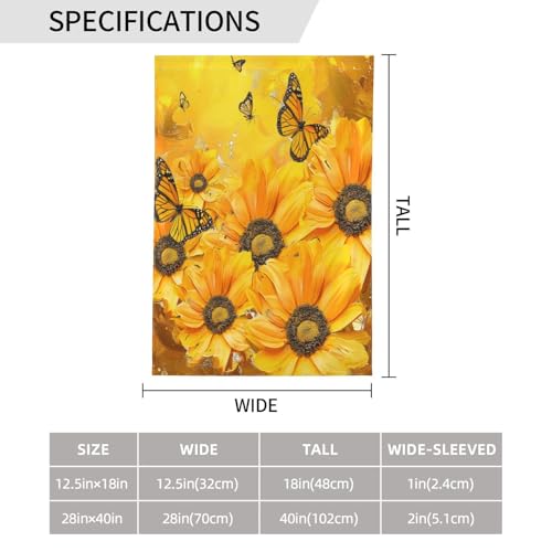 Drapeau de maison polyester 71x101 drapeau de jardin fleurs jaunes