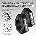 Forcefree+ Barbell Clips (Pair), Barbell Clamps, Quick Release Olympic Barbell Clamps with Anti Slip TPR Grip, Barbell Collars for Secure Weightlifting & Powerlifting (Black)