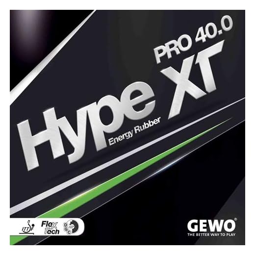 GEWO Hype XT Pro 40.0 - Table Tennis Rubber, 1.9 mm Red