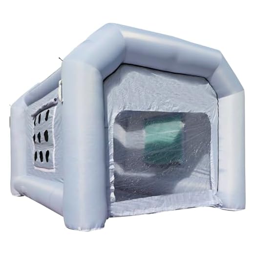 Xmaybang Inflatable Spray Booth 13x6.5x8ft,Portable Auto Paint Booth with Filtration System,Suitable for Motorcycles, Outdoor Tents, Medical Aids, Auto Parts, Etc,Blower Not Included