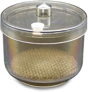 Dentist Bur Holder Cleaner Burs Cleaning Sterilization Soaking Box with Strainer Cover (Black)