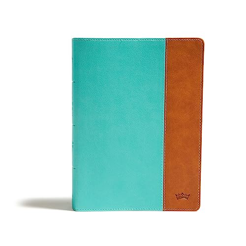 CSB Tony Evans Study Bible, Teal/Earth LeatherTouch, Indexed, Black Letter, Study Notes and Commentary, Articles, Videos, Charts, Easy-to-Read Bible Serif Type