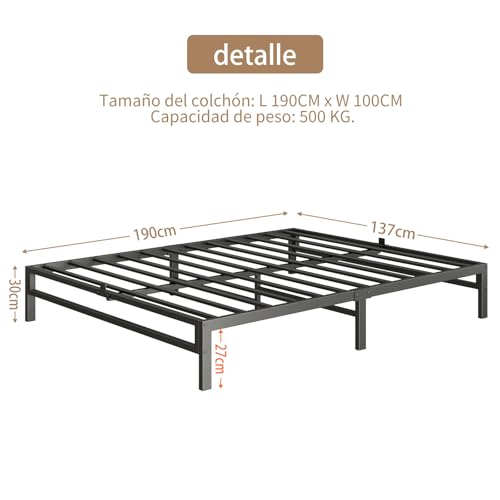 La mejor comparación de Bases Tubulares para Cama Matrimonial . 11 Imagen adicional