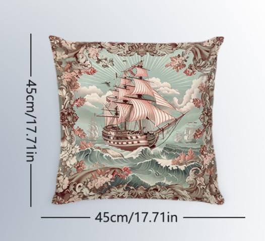 BAOKU Home Furnishings Boho Decorative Cushion Covers,18x18 Inch Throw Pillow Covers Soft Pillowcases for Sofa Bed Home Garden Patio Decor Set of 4 - Image 2