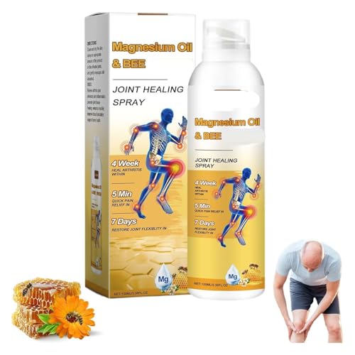 Adnoon Magnesium Joint Spray,Adnoon Magnesium Oil & Bee Joint Healing Spray,Adnoon Joint Healing Spray,Magnesium Oil and Bee Joint Spray, Magnesium Oil Joint Spray,Magnesium Oil Spray for Feet (1)