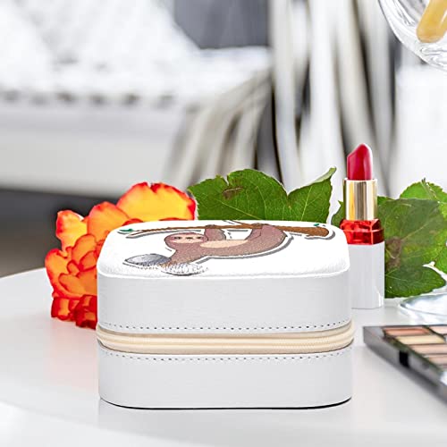 Boîte à bijoux 10.5 cm paresseux avec compartiments bagues - 6