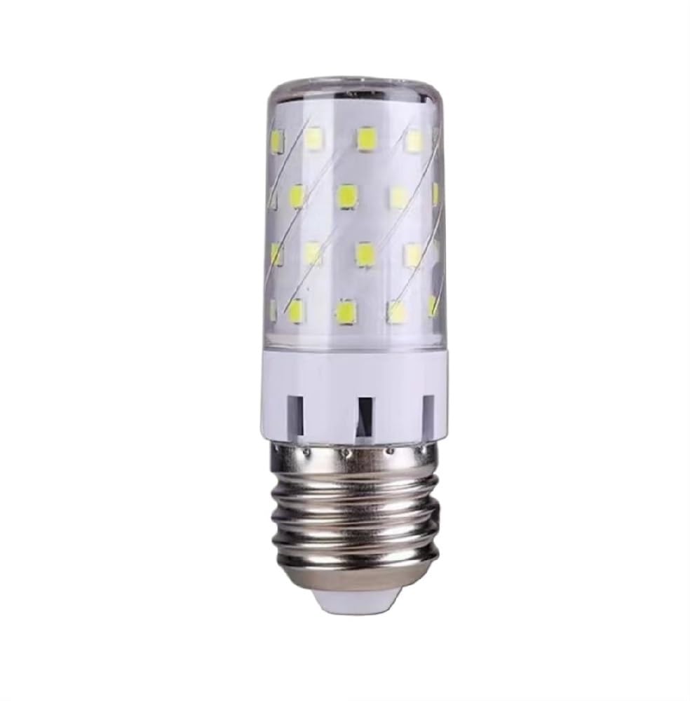 XYAL Lampadine, Confezione da 20, Lampada a mais LED AC220V 12W/16W E27/E14 Lampadina a vite Led Tricolore Luce calda for uso domestico Luce variabile(Warm White-12W,E27)