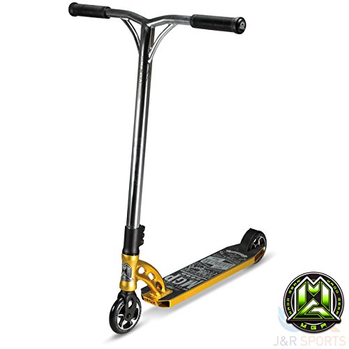 Madd Gear VX6 Nitro Pro Complete Stunt Scooter, Gold/Chrome