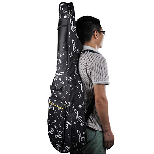 JTRHD Housse pour Guitare Sac à Guitare Folklorique de 41 Pouces Oxford Tissu épaissie Sac de Guitare épaissie épaules… - Les Beatles, Paul McCartney, John Lennon, RIngo Starr, George Harrison JTRHD Housse pour Guitare Sac à Guitare Folklorique de 41 Pouces Oxford Tissu épaissie Sac de Guitare épaissie épaules… – Image 3