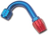 Edelbrock/Russell 610220 Red/Blue Anodized Aluminum -6AN 120-Degree Hose End