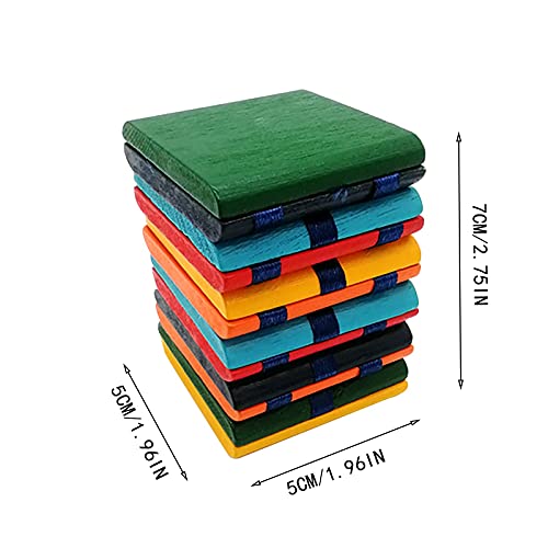 Kleurrijke Houten Jacob's Ladder Stijl Klassiek Speelgoed voor Kinderen, Visuele Sense Decompressie Speelgoed Oneindige… - Afbeelding 4