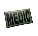 Medic Black on OD Green Military Morale Patch 3.5