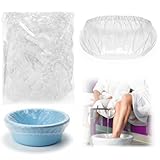 200 Transparent Pedicure Liners 13.8 x 19.7 Inches Disposable Unbreakable Pedi Liners Disposable Fits Most Tub and Pedicure Foot Spa Home Use