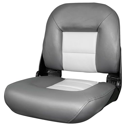 Tempress NaviStyle Low Back Seat, Charcoal/Gray, 19.5 x 18.25 x 19.50