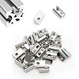 LINTRA 50 Stück Nutensteine M6 mit Kugel, Nut 10 T Nutensteine, 45-Serie M6 Aluprofil,...