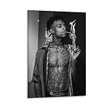 BICHI 21 Savage Poster Posters For Room Aesthetic Canvas Art Poster And Wall Art Picture Print Moder