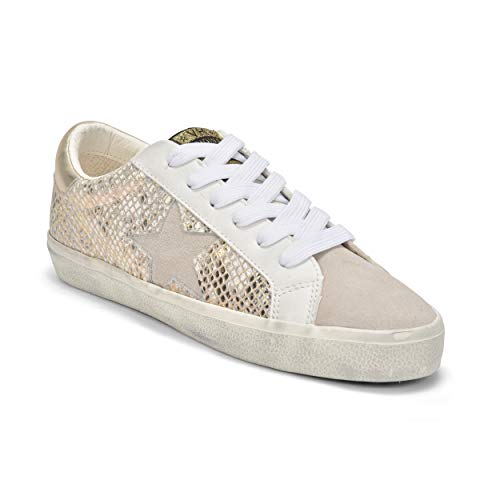Image of VINTAGE HAVANA Womens Kate Slip On Sneakers Shoes Casual - Gold, White