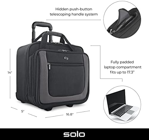 roller bag with laptop compartment