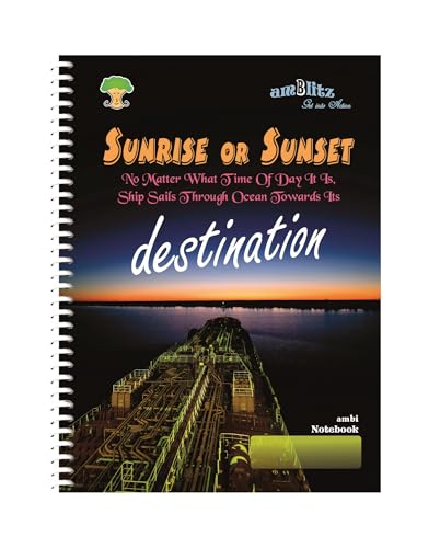 Image of amblitz Spiral Notebook | UnRuled | 200 Pages | A4 Size | 21 X 29.7 CM | 70 GSM Thick Paper | Notebook for Student and Office