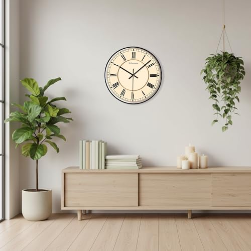 Image of Auromin Designer Wall Watch for Living Room | Fancy Wall Clock for Bedroom Stylish | Watch for Home Wall, Silent Modern Luxury Wall Clocks for Office, Kitchen, Home Decor