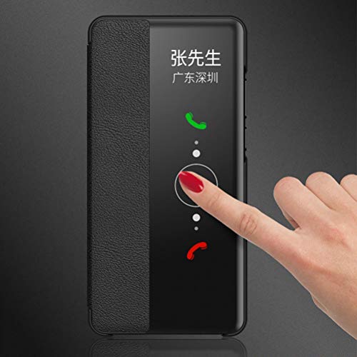 Capa para Galaxy S10, YINCANG com design de janela de visualização em couro sintético com fecho magn