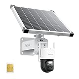 Reolink 4G LTE Überwachungskamera mit SIM Karte, 24/7-Aufzeichnung, 2K Kamera Outdoor Akku mit 30W Solarpanel, ColorX Nachtsicht, KI Erkennung, Lokaler Speicher, TrackMix LTE Plus 2 + Solarpanel Plus