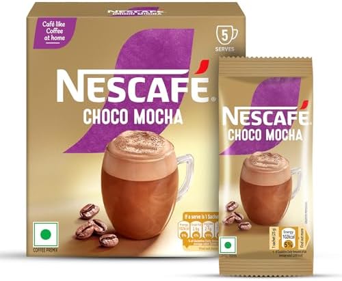 Nescafé Choco Mocha Instant Coffee Premix, 125g, (5 Sachets x 25 g)