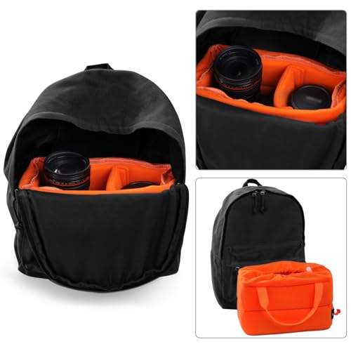 Koolertron Shockproof Camera Photo Bag for SLR TLR Camera Insert Partition Padded Case,Can be Put Directly Into the SLR Camera Bag With Freely Adjustable Compartment