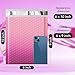 Fuxury Opaque Bubble Mailers 6x10 Inch 100 Pack, Gradient Pink Cute Design Padded Envelopes,Strong Adhesion Pattern Bubble Shipping Envelopes for Mailing Jewelry,Makeup #0 Thick Bubble Padded Mailer