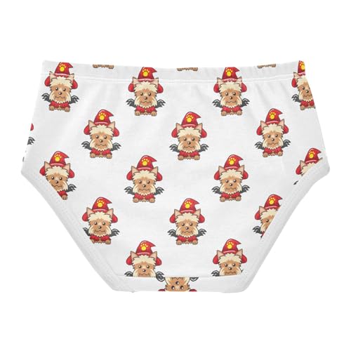 Girls' Underwear Yorkshire Terrier Dog Cotton Stretch Comfort Toddler Panties2