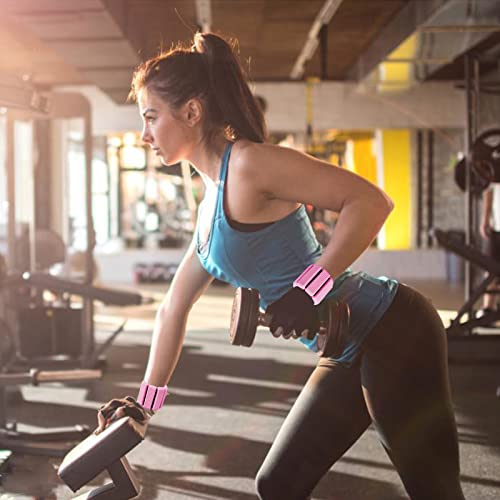 Ahpagoo-Wrist-Weights-Strength-Training-Velcro-Wearable-for-Womens-Wrist-Ankle-Weights-Silicone-Bracelet-Size-Adjustable-Yoga-Pilates-Indoor-Aerobic-Exercise-Equipment-2-lb