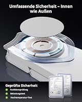 GEEKERA 3 in 1 Ladestation für Apple, Faltbar Mag Safe Ladestation für Apple Watch und iPhone, Induktive Ladegerät Kompatibel mit iPhone Air/17/16/15/14/13/12, Apple Watch 11-2, Weiß-Grau – Ansicht 5