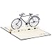 Paper Spiritz Retro Bicycle Pop up Cards Birthday, 3d Mother's Day Cards, Anniversary Thank You Wedding Greeting Card for Husband Father Brother, with Envelopes all Occasions