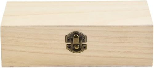 Cajas de almacenamiento rectangulares de madera, caja de madera retro, caja de regalo abatible, cajas de regalo de madera rústica, para aficiones de